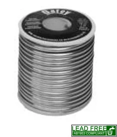95/5 Lead-Free Solid Wire Plumbing Solder - 1 lb Spool, 0.117" Diameter