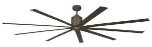 96 in Oil-Rubbed Bronze Ceiling Fan w/ Remote, 6-Speed, 110V