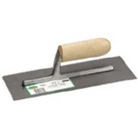 973 Notched Trowel - 1/4 x 1/4 x 1/4 Square Notch