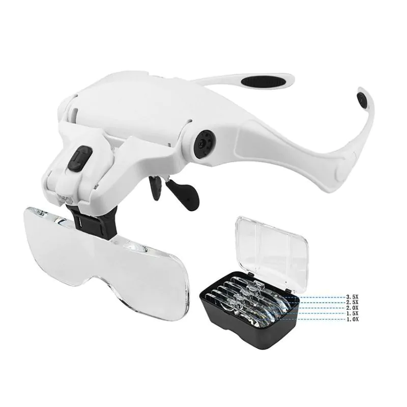 9892B2 1X / 1.5X / 2X / 2.5X / 3.5X Multiple Lens Head Magnifier