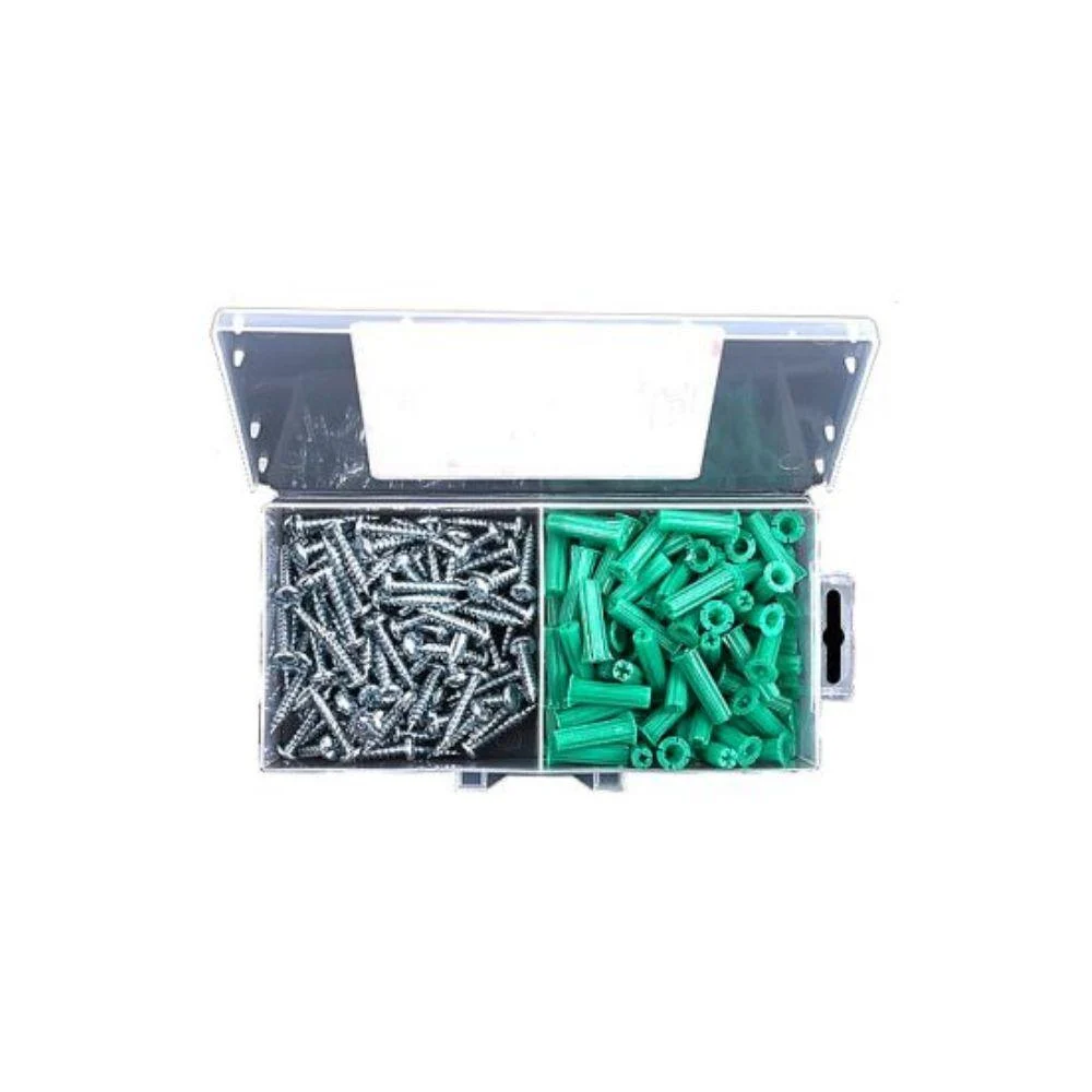 ENA4 EMC Fasteners & Tools 1/4"X1"Pan Head Nylon Anchor Kit