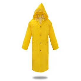 .35mm PVC/Polyester Rain Coat, Large, Yellow
