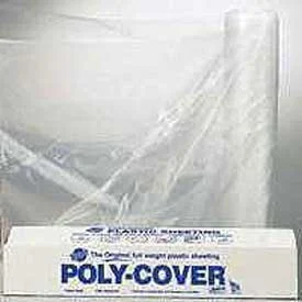 6 Mil Clear Polyethylene Sheeting, 12 ft x 100 ft, Construction Film
