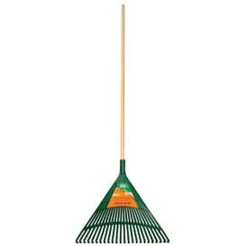 UnionTools 24" Poly Leaf Rake 24-Tine w/ 48" Handle