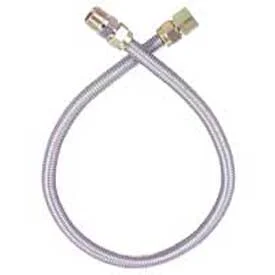 Dormont 30-3142-60 Stainless Steel Gas Connector, 1/2" MIP x 3/4" FIP, 60"