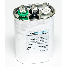 SUPCO Linebacker Dual Run Capacitor 25+5 MFD 440V Oval