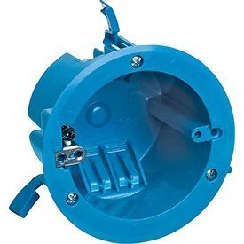 Carlon B618R 18 cu in Round PVC Old Work Ceiling Box