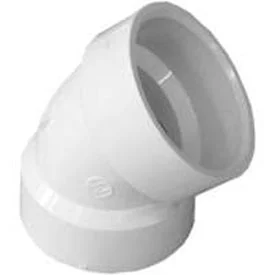 70630 PVC DWV 45-Degree Elbow, 3-Inch, White