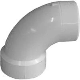 1-1/2" PVC DWV 90-Degree Street Elbow Sch 40 Hub x Spigot