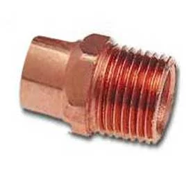 3/8 Inch Copper Adapter C x M - Copper Sweat to Male Pipe Thread Fitting