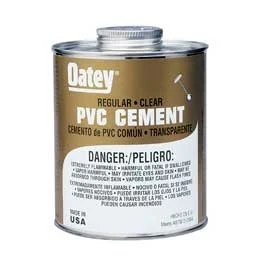 Regular Clear PVC Cement - 16 oz Can