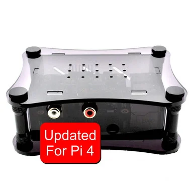 Acrylic Case for RPi 4B + Boss - Black