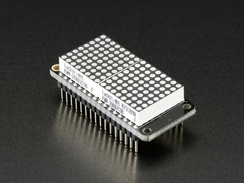 Adafruit 0.8" 8x16 LED Matrix FeatherWing Display - Yellow-Green