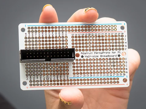 Adafruit Half-size Perma-Proto Raspberry Pi Breadboard PCB Kit