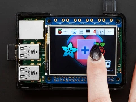 Adafruit PiTFT 2.4" HAT Mini Kit - 320x240 TFT Touchscreen