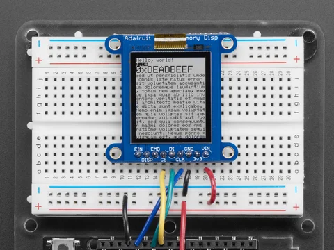Adafruit SHARP Memory Display Breakout - 1.3" 168x144 Monochrome