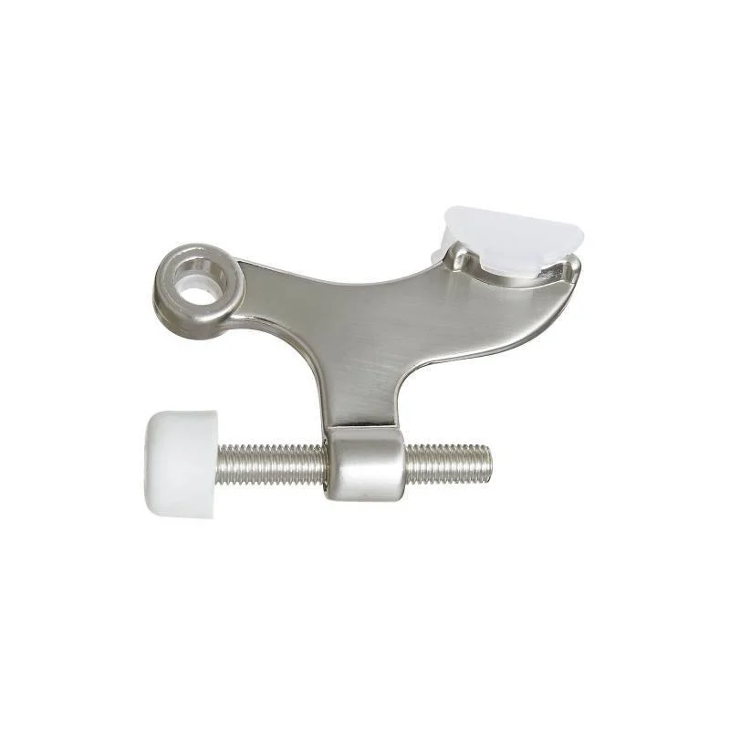 Adjustable Hinge Pin Door Stop, Satin Nickel, Medium Duty