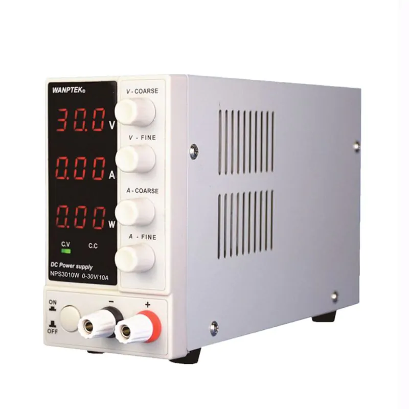 ADJUSTABLE VARIABLE DC POWER SUPPLYLED READOUT VOLTS & AMPS 0 - 30VDC, 0 - 10AMP, 10A