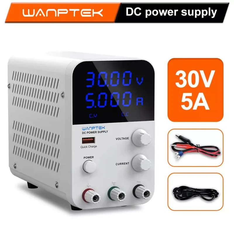 ADJUSTABLE VARIABLE DC POWER SUPPLYLED READOUT VOLTS & AMPS 0-30VDC 0- 5 AMP
