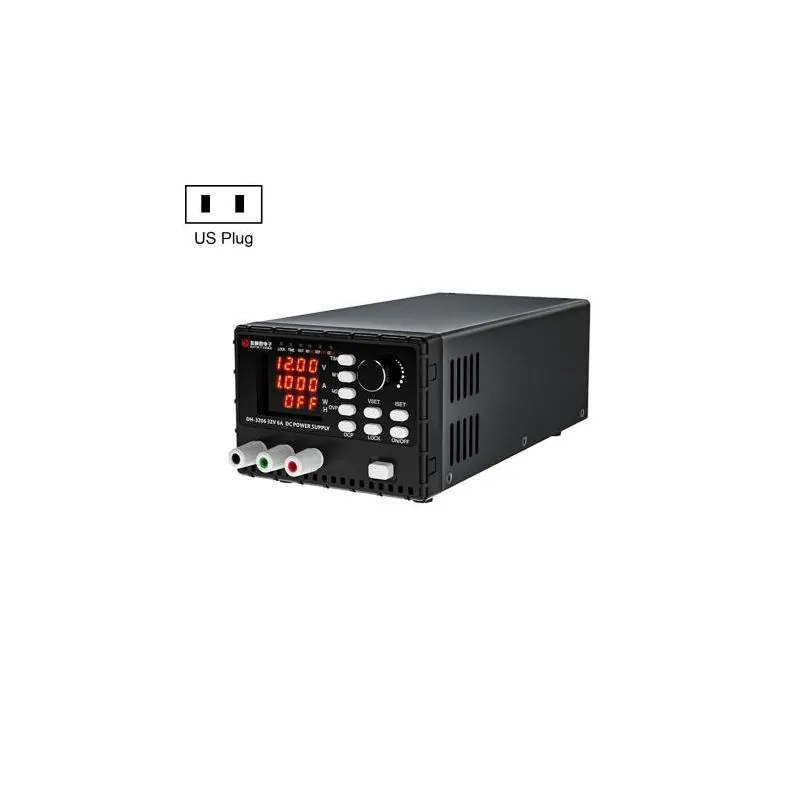 ADJUSTABLE VARIABLE DC POWER SUPPLYLED READOUT VOLTS & AMPS 0 - 32VDC, 0 - 6AMP, 6A