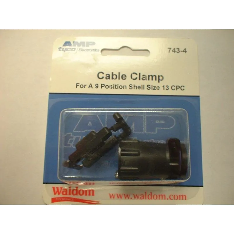 AMP CPC CABLE CLAMP 9 POSITION SHELL SIZE 13 CIRCULAR PLASTIC CONNECTOR 206966-1