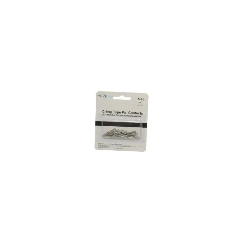 AMP CPC CRIMP TYPE MALE PIN CONTACTS 22-18 AWG 66591-1 FOR CIRCULAR PLASTIC CONNECTORS 25PK