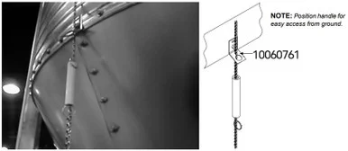 AP & Cumberland Bin Bracket for Chain or Grommet
