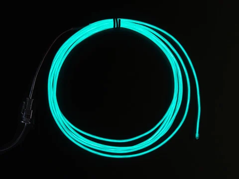 Aqua Electroluminescent (EL) Wire - 2.5 meters