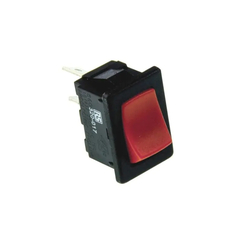 Arcolectric H8600VBBR SPST Red MiniatureStandard Rocker Switch 10A 125-250V ON-OFFW12