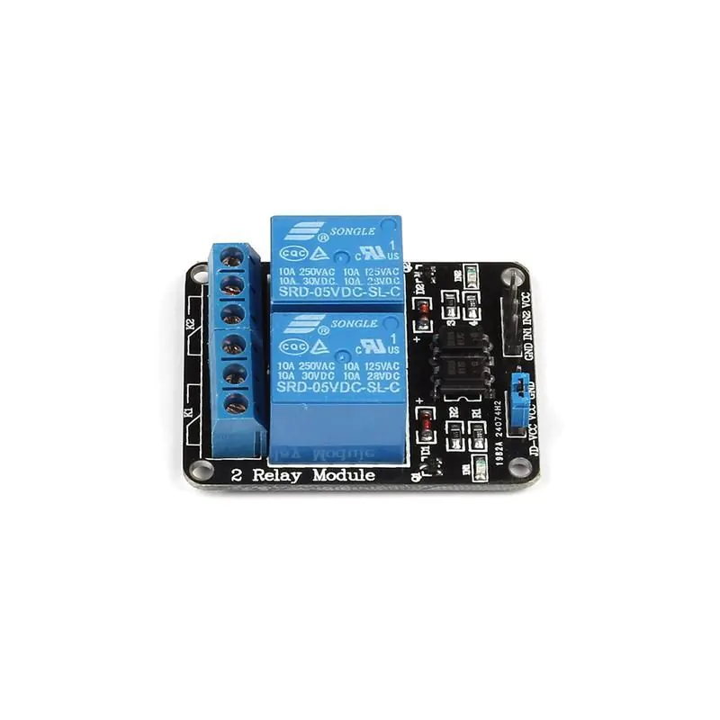ARDUINO Accessory, 2 Channel Relay Board, SPDT 5VDC Coil, PIC, Shield, Raspberry Pi