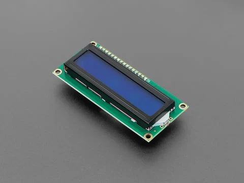 Assembled Standard LCD 16x2 + extras - White on Blue