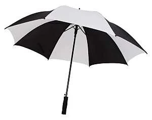 Auto-Open Golf Umbrella 29 in Black/White