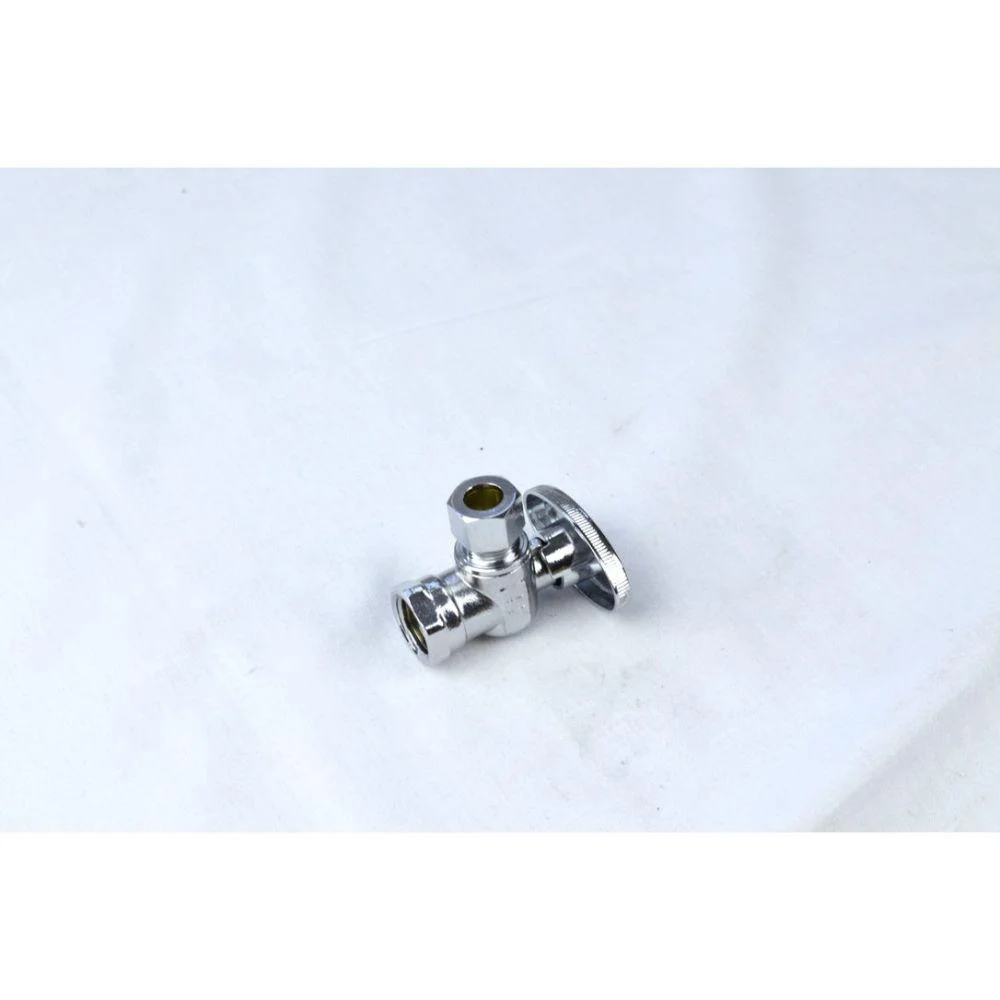 Ball Valve Type Stop-Chrome Angle Stop 3/8" X 1/2" FIP