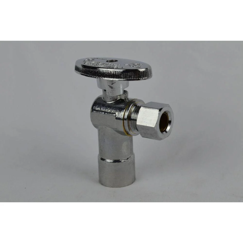 Ball Valve Type Stop-Chrome Angle Stop 3/8" X 1/2" Nominal
