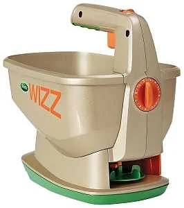 Battery-Powered Handheld Broadcast Spreader 6.25 lb 2500 sq ft