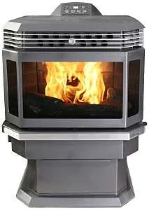Bay Front Pellet Stove, Black, 2200 sq ft