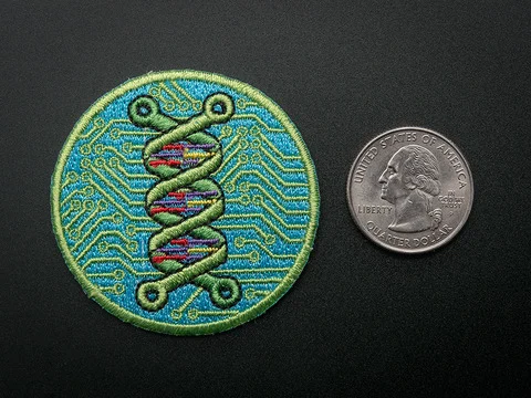 Biohacking- Skill badge, iron-on patch