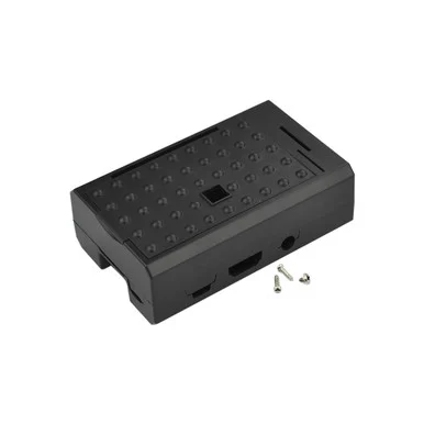 Black ABS Case for Raspberry Pi 3 B+/3 B/2 Supporting Camera Installation