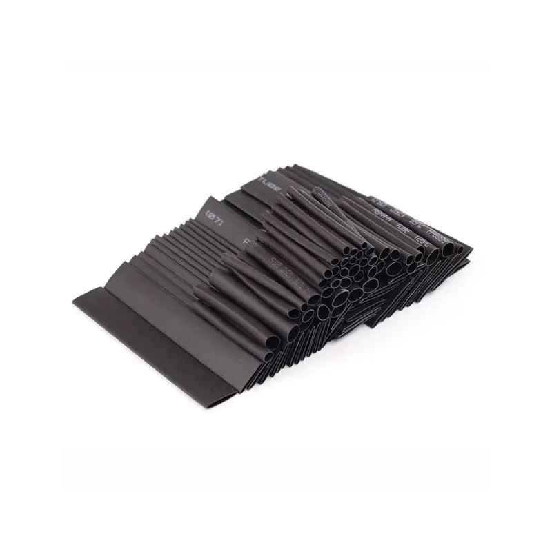 Black Heat Shrink Tubing Kit / Grab Bag, Misc, Assortment, Variety.