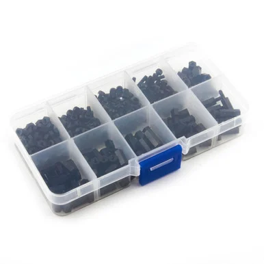 Black Nylon Screw and Stand-off Set - M2.5 - 380 pieces