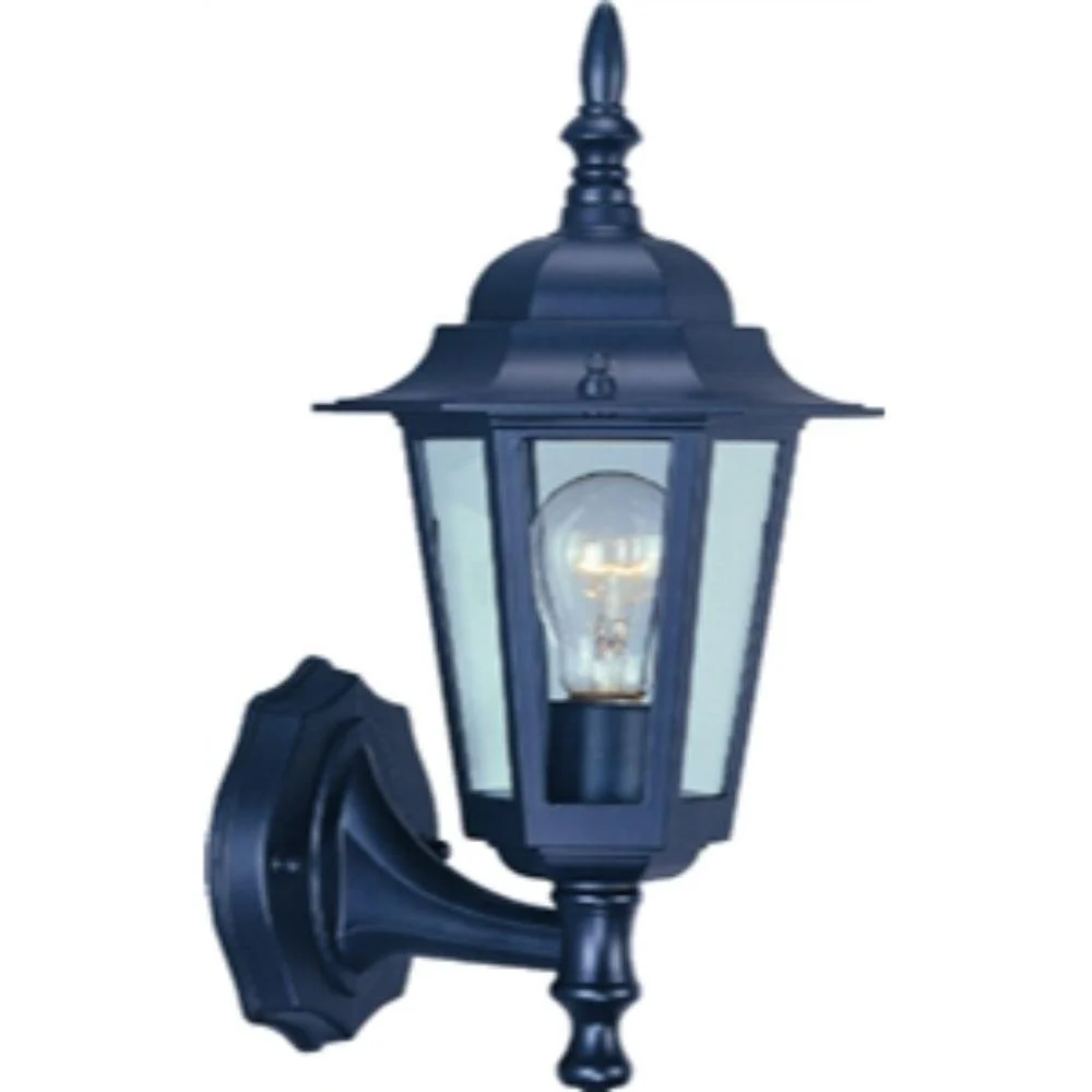 BLACK PORCH WALL LIGHT FIXTURE
