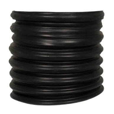 Black Rubber Flex Drop Tube, 10 Inch