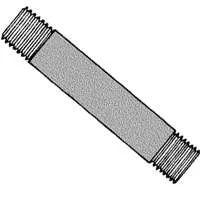 Black Steel Pipe Nipple 3/4 in x 60 in Threaded
