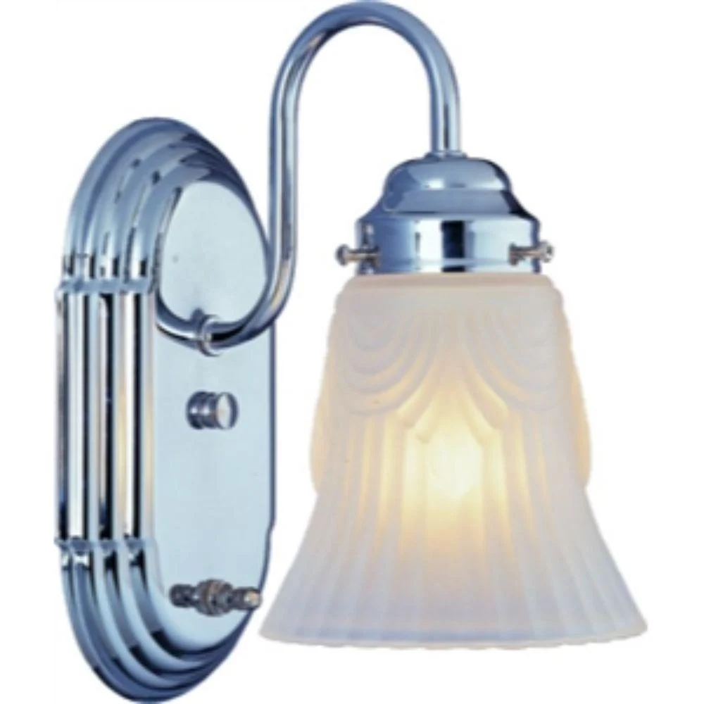 BOSTON HARBOR CHROME VANITY LIGHT FIXTURE