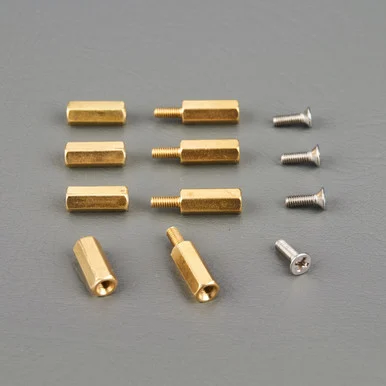 Brass 12mm Standoff Set for Pi HATs – Pack of 4