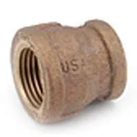 Brass Reducing Coupling 1 x 3/4 in FIPT, 200 PSI