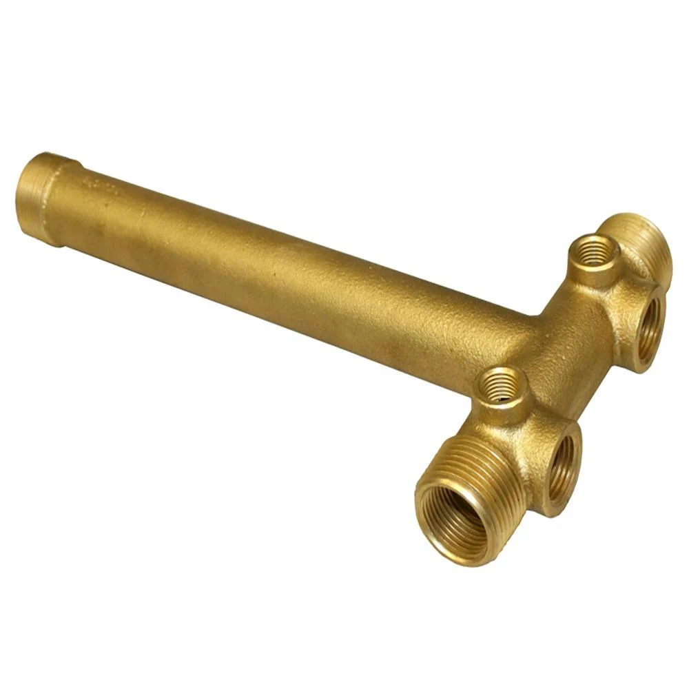 BRASS TANK TEE 1" X 10"