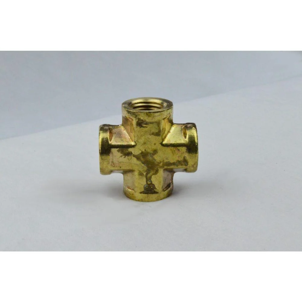 BRCR0034-NL Everflow 3/4" Female Pipe Thread Cross - Cast Brass