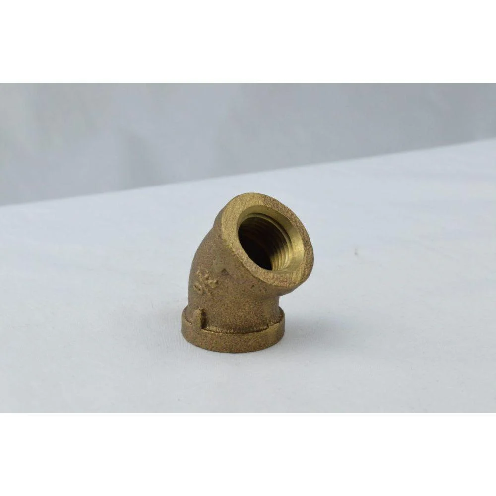 BRFL0100-NL Everflow 1" Female Pipe Thread 45° Elbow - Cast Brass