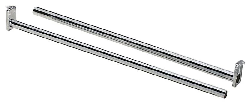 Bright Steel Adjustable Closet Rod 30-48 in
